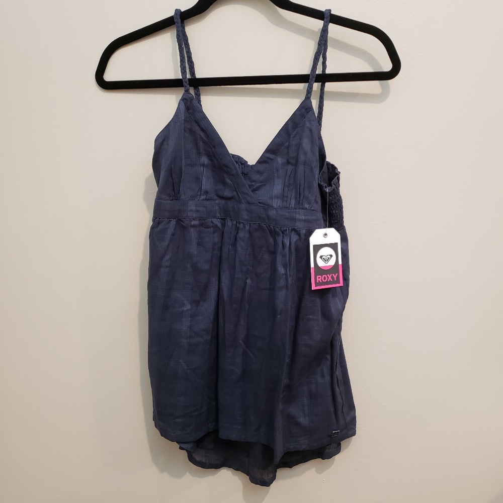 Roxy Rival Charcoal/Steel Lined Camisole - S